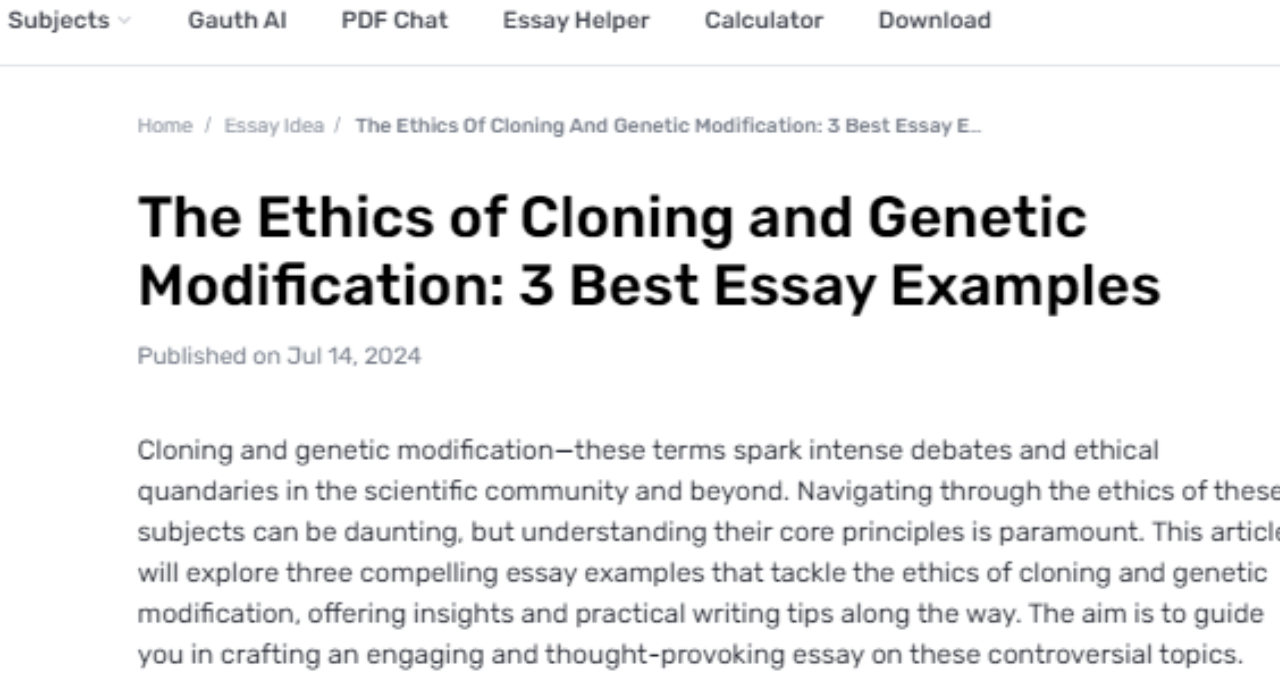 What Ethical Concerns are Associated with Human Cloning and Genetic Modification?
